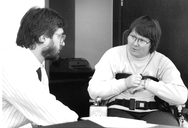 Randy Chapman with longtime friend of Disability Law Colorado, Dale Coski